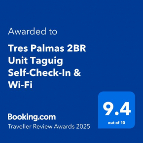 Tres Palmas 2BR Unit Taguig Self-Check-In & Wi-Fi